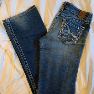 BKE Denim Stella Boot Decorated Pocket Jeans